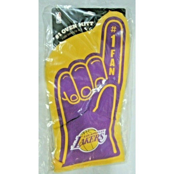 NBA Los Angeles Lakers #1 FAN FINGER Oven Mitt by You the fan - Picture 1 of 2